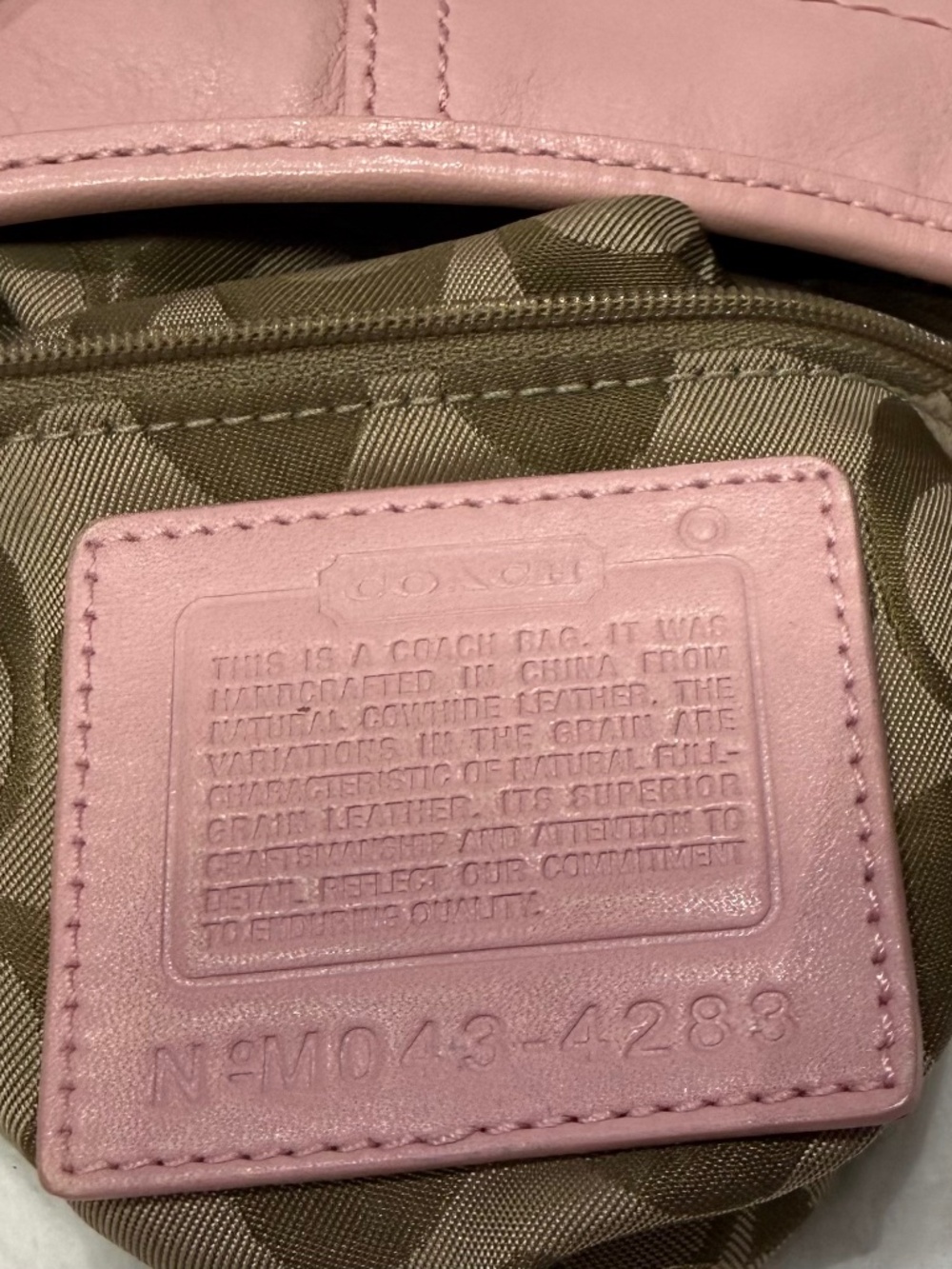 Vintage Coach Small Soho Light Pink Leather Shoulder Bag Purse Y2K, 4283 - Picture 2 of 11